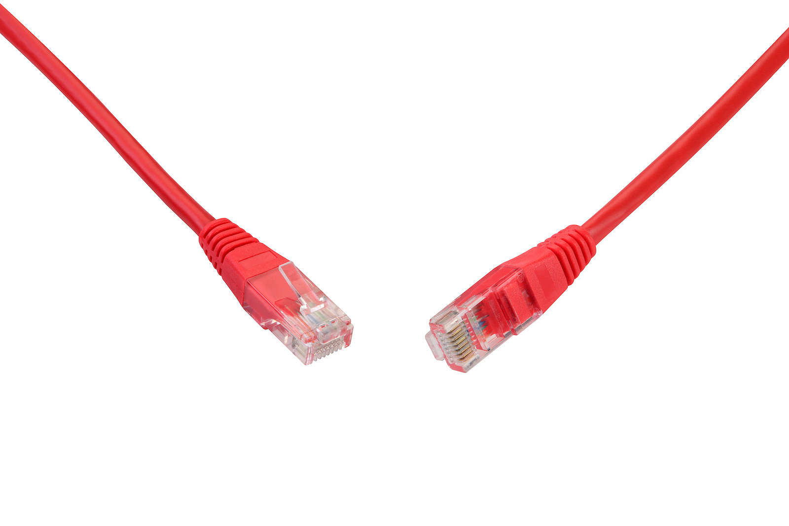 Patch kabel SOLARIX C5E-155RD-1 mB, CAT5E, UTP, PVC, non-snag-proof, 1 m, červená