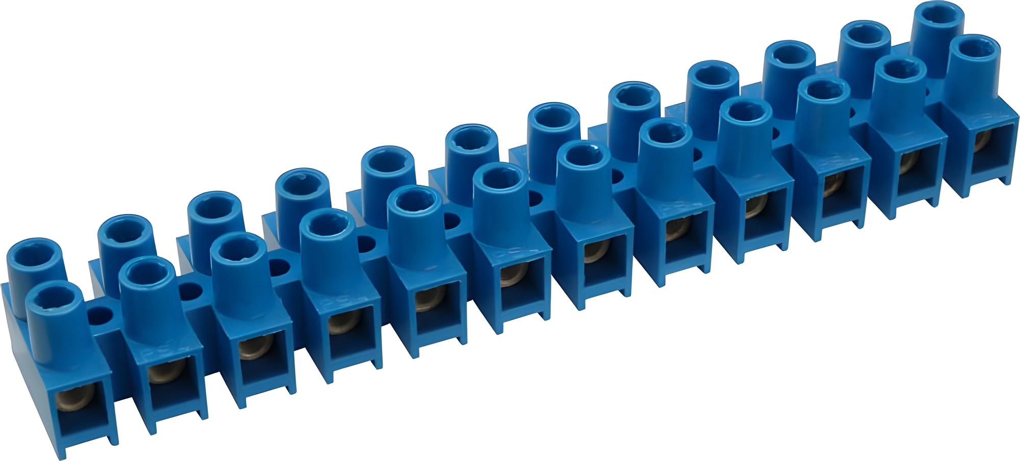 SEZ 6336-31 Přístrojová svorkovnice 4 mm2, modrá, 12 pólů