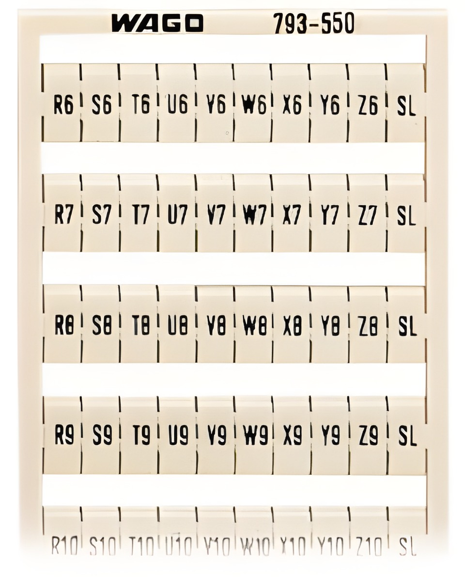 WAGO 793-550 Popisovací karta WMB