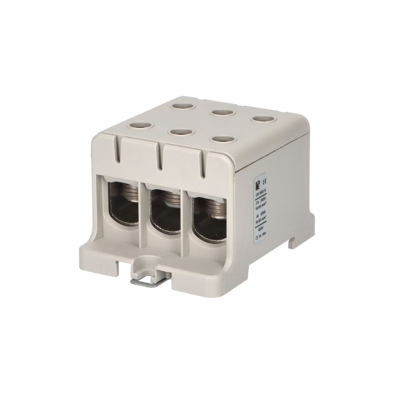 EL 1006625 Svorka univerzální UK 95/3 A, 245A, 1pól., AL/CU, krytá, šedá, na DIN/panel /2090307 (bal