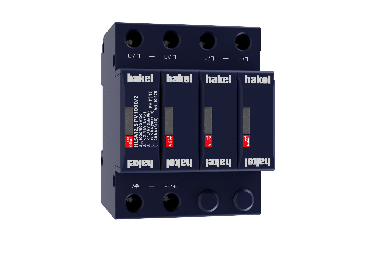 HAKEL 10475 HLSA12,5 PV 1000/2 SPD PV typ 1 + 2