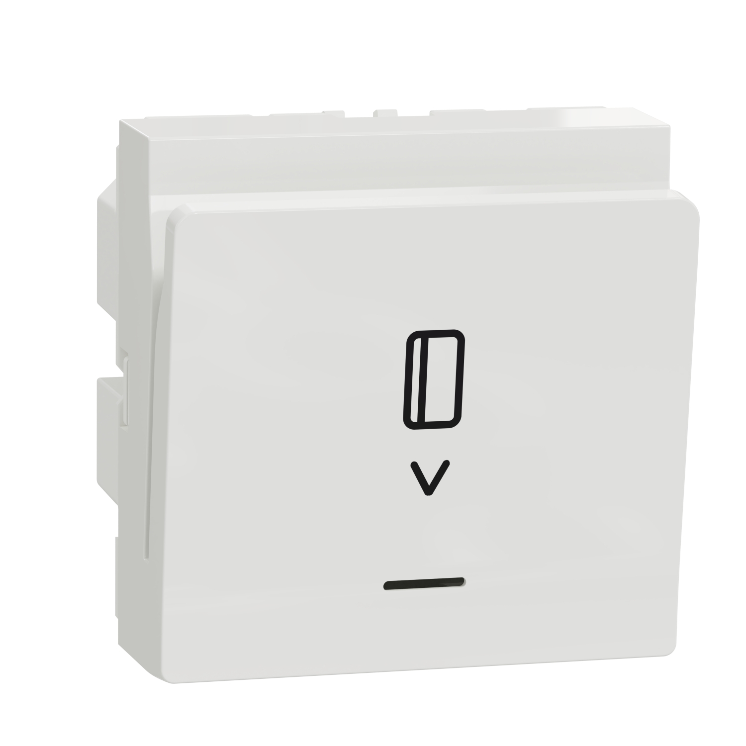 SCHN NU354018 Unica - Elektronický spínač hotelové karty, Bílý