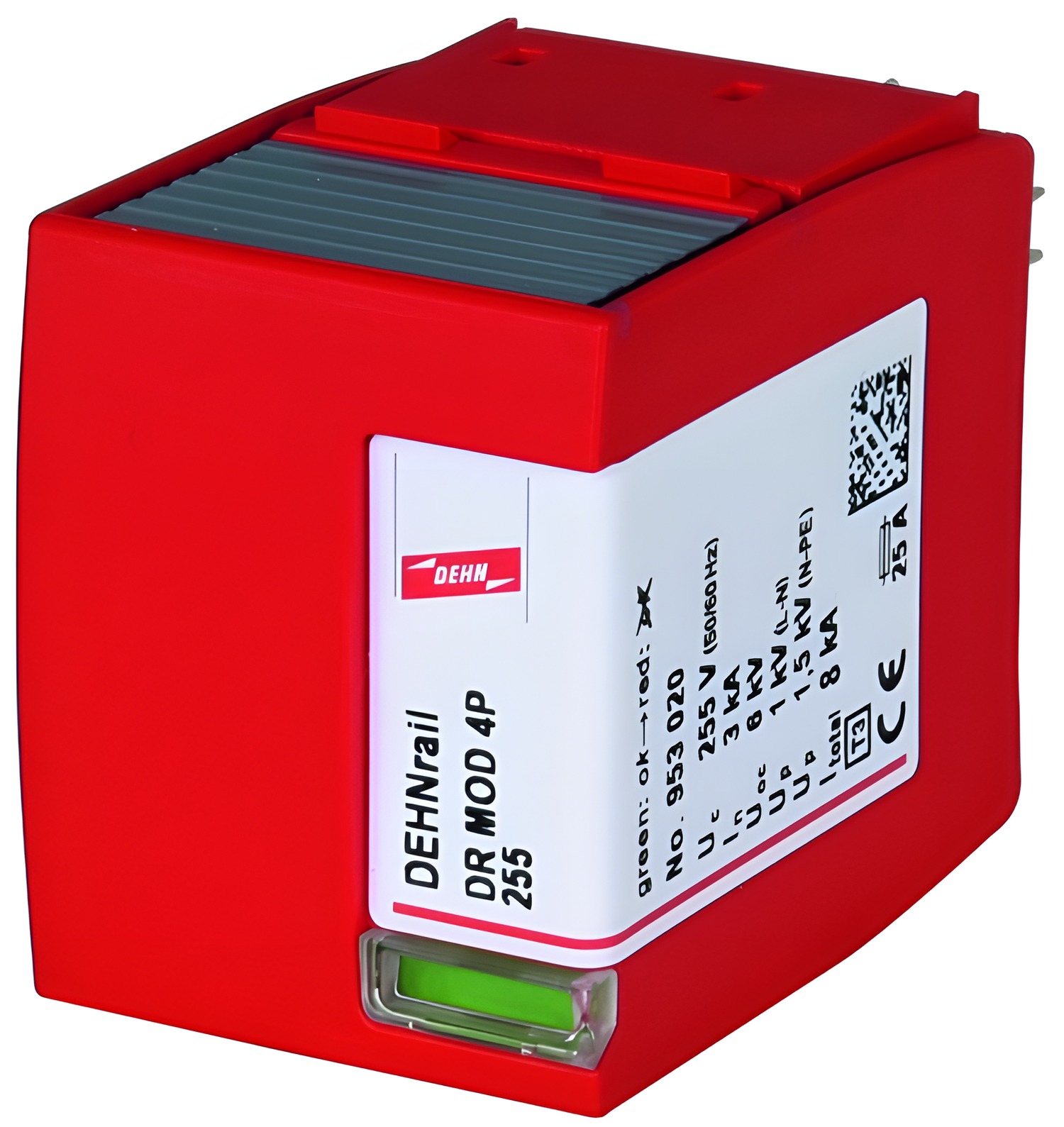 DEHN 953020  Svodič přepětí - ochranný modul pro rail M 4-pólový, 255V DEHN DEHN