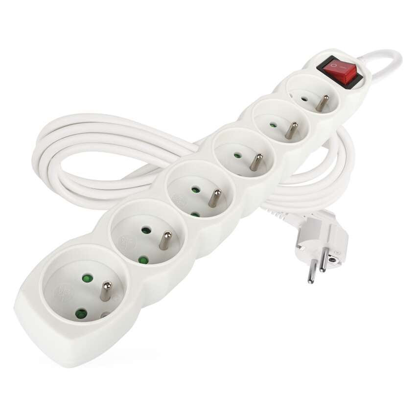 Kabel prodlužovací EMOS P1613, 6Z 3M S VYP.