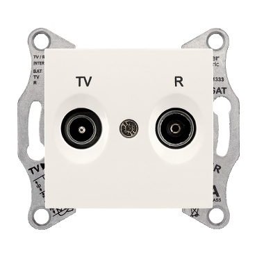 SCHN SDN3301323 Sedna - Zásuvka TV-R průběžná 8 dB, Cream
