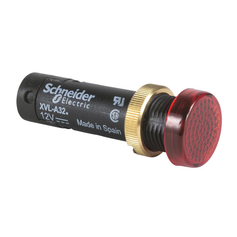 SCHN XVLA314 Signálka s LED - 12 mm , 5 V,červená