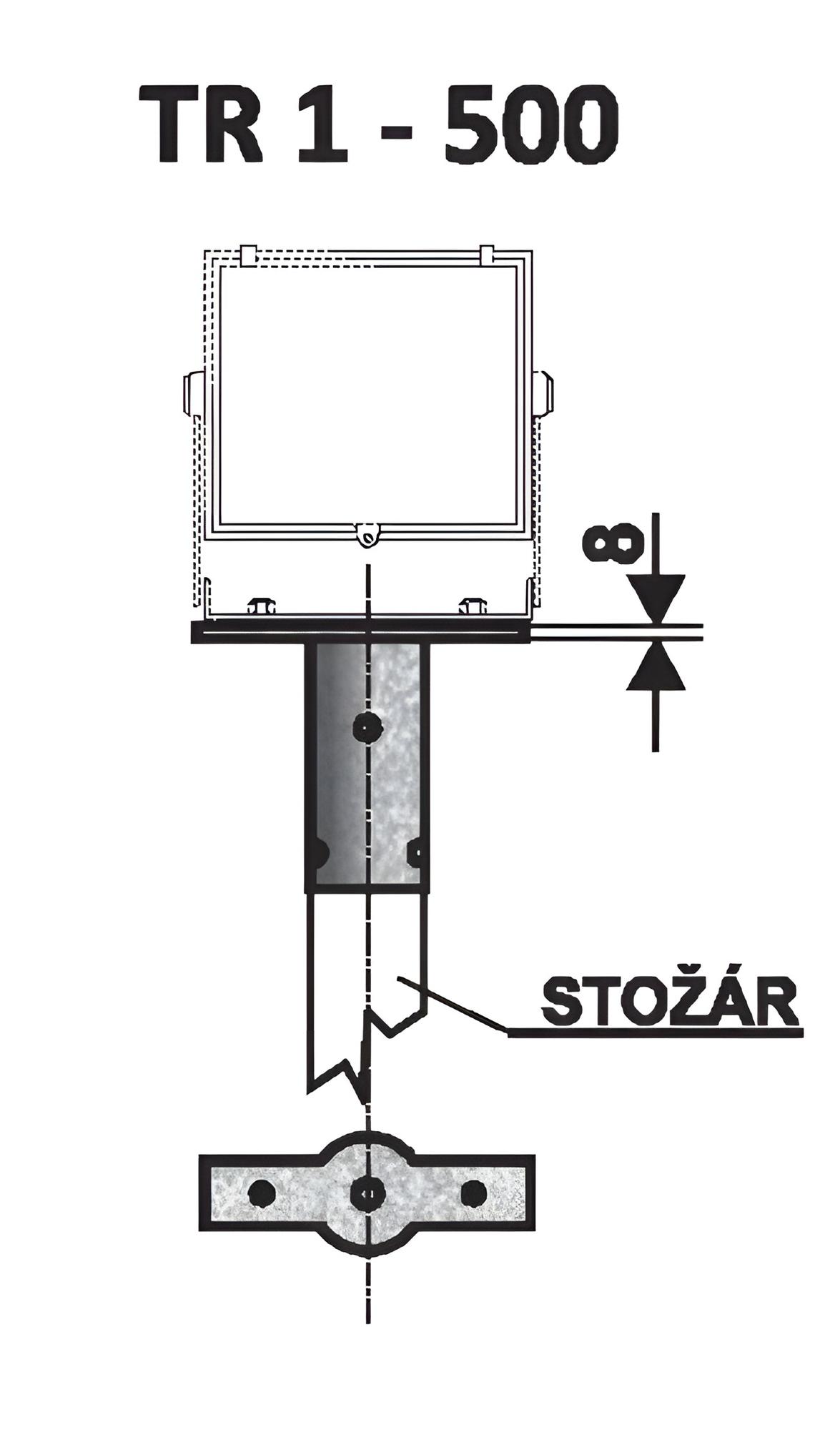 TR 1/60 - 500 držák pro reflektory