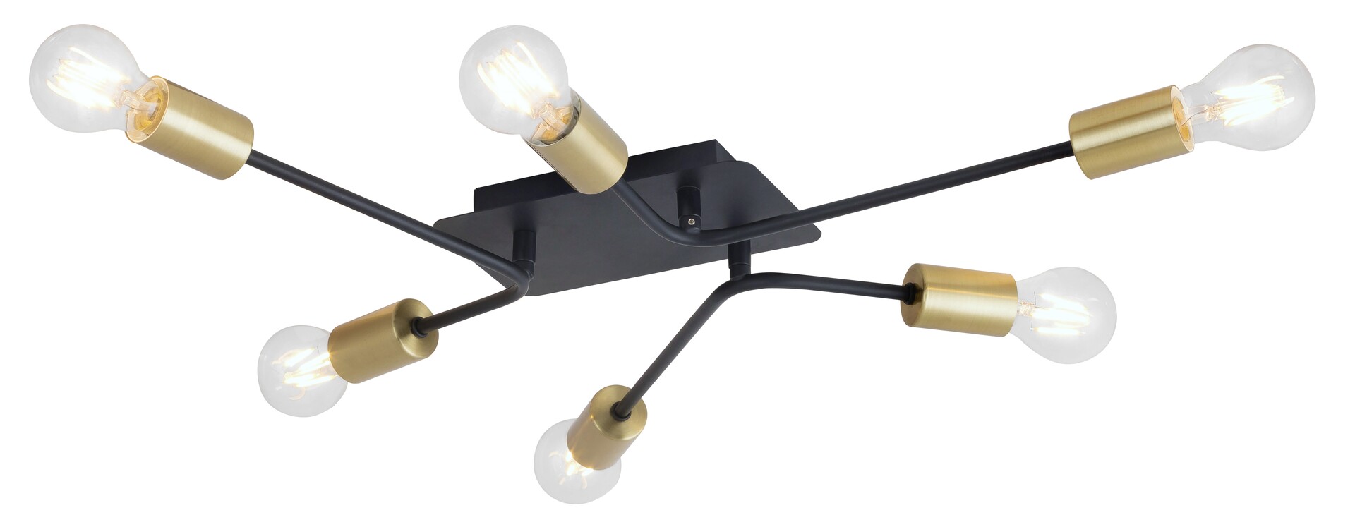 Stropní svítidlo Lanny černá E27 6×15W RABALUX 2103