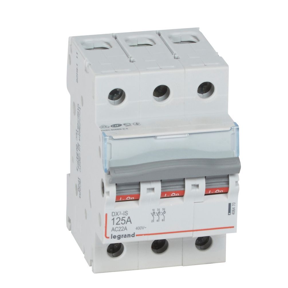 LEG 406470 DX3 VYPÍNAČ 3P 125A 400V