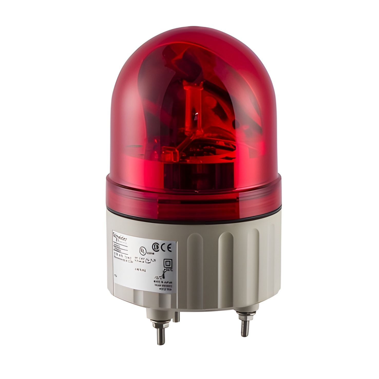 SCHN XVR08B04 Rotační maják, 84mm,LED 24V,Rudá