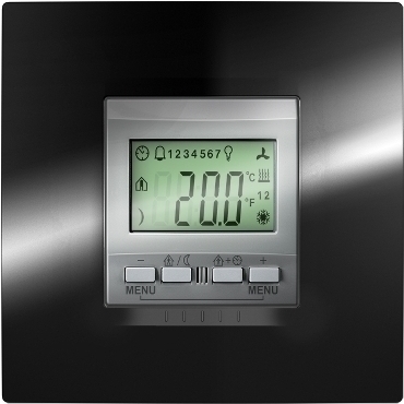 SCHN MGU3.534.30 KNX Unica TOP regulátor teploty místnosti s displejem, alu RP 0,15kč/ks