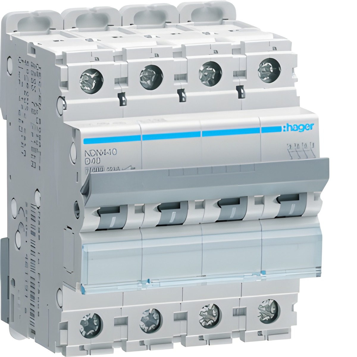 Jistič čtyřpolový HAGER NDN440 4 pól. 40A, char.D, 10 kA