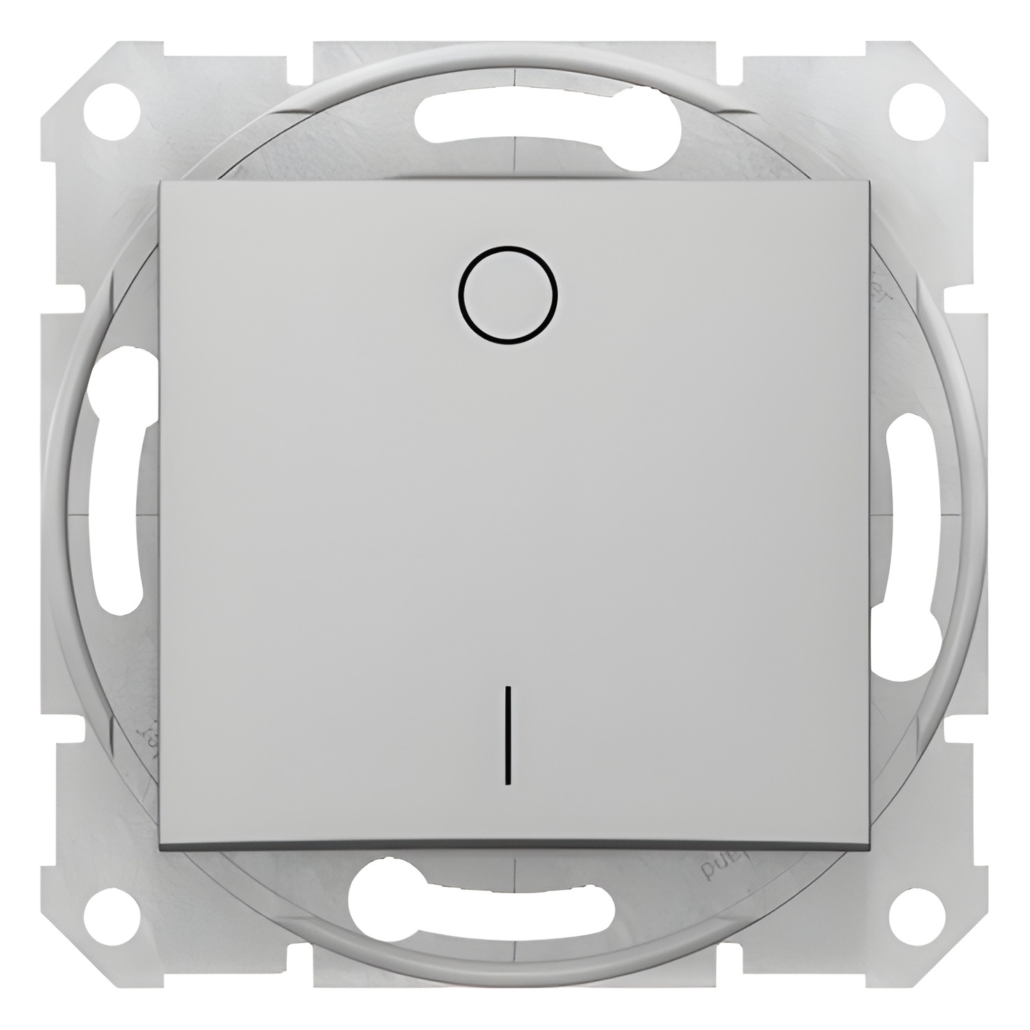 SCHN SDN0200260 Sedna - Spínač dvojpólový 16A, řazení 2, Aluminium