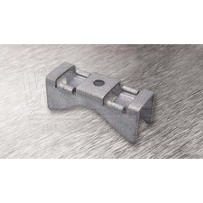 wpr8380 PTA-BR-1Z držák na sloup BRIDGE pro pásy do š. 16 mm, pro 1 šroub, hloubka: 30 mm, otvor: 1x