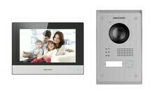 Hikvision DS-KIS703-P (Europe BV) kit videotelefonu, 2-drát, bytový monitor + dveřní stanice + napájecí zdroj