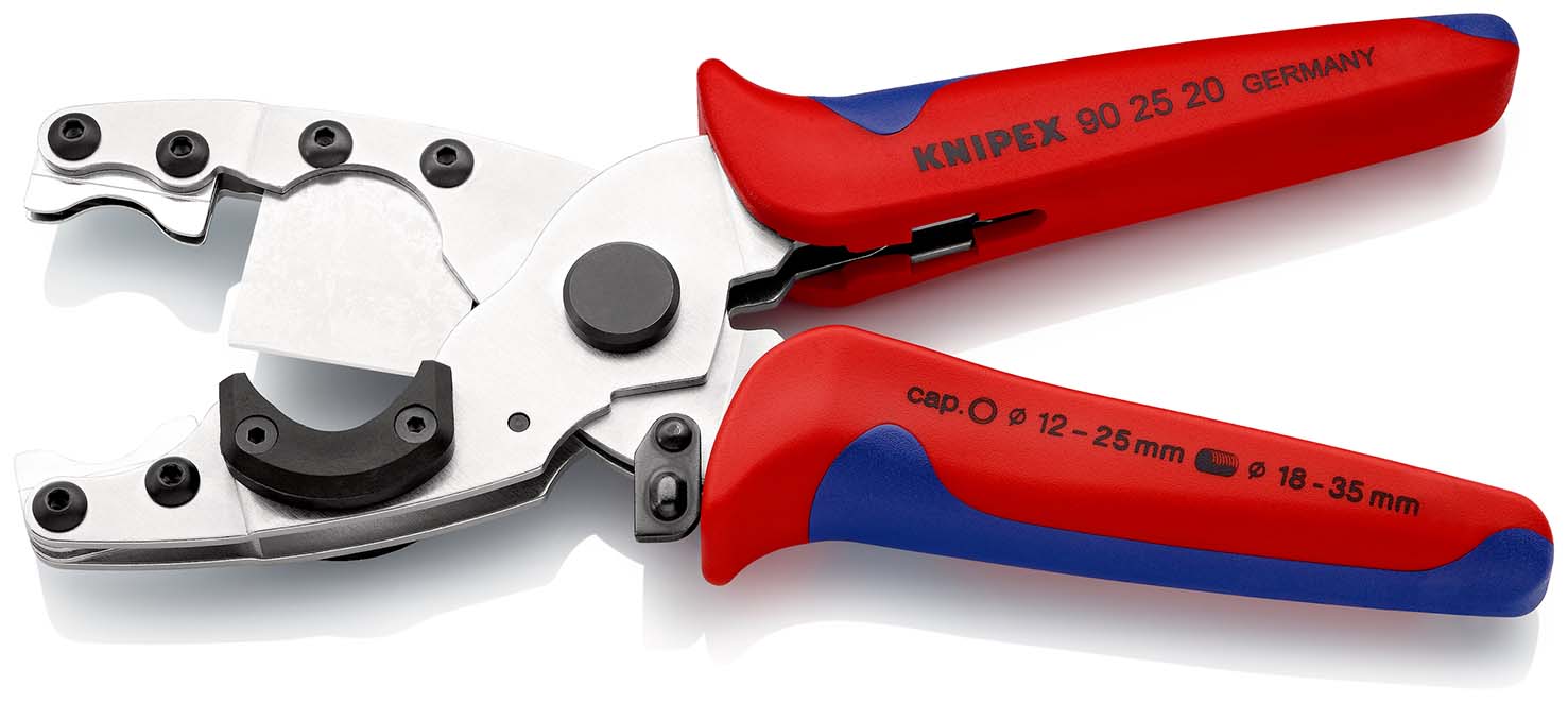 KNIPEX 90 25 20 Nůžky na řezání vícevrstvých trubek a chrániček