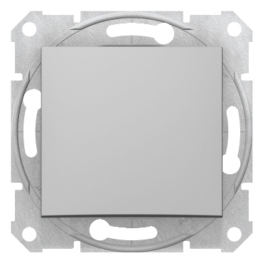 SCHN SDN0700160 Sedna - Ovládač tlačítkový, řazení 1/0, Aluminium