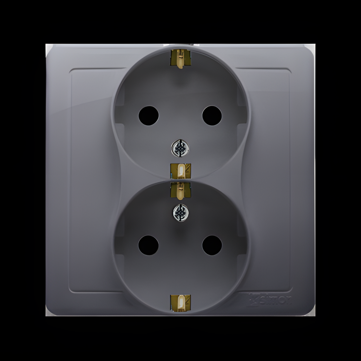 Zásuvka Schuko SIMON BASIC BGSZ2Z/21, 2 nás., cl., 16A/250V~, šr. sv., ocelová