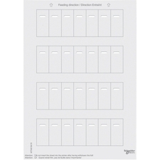 SCHN MTN618419 Archy štítků pro tlačítkové panely s IČ přijímačem, Bílá, System M