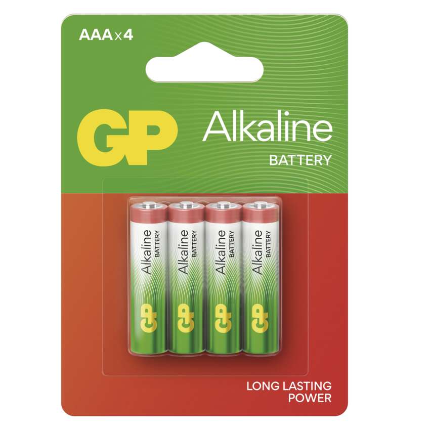 Baterie alkalická GP B04114 ALKALINE AAA (LR03) 4BL