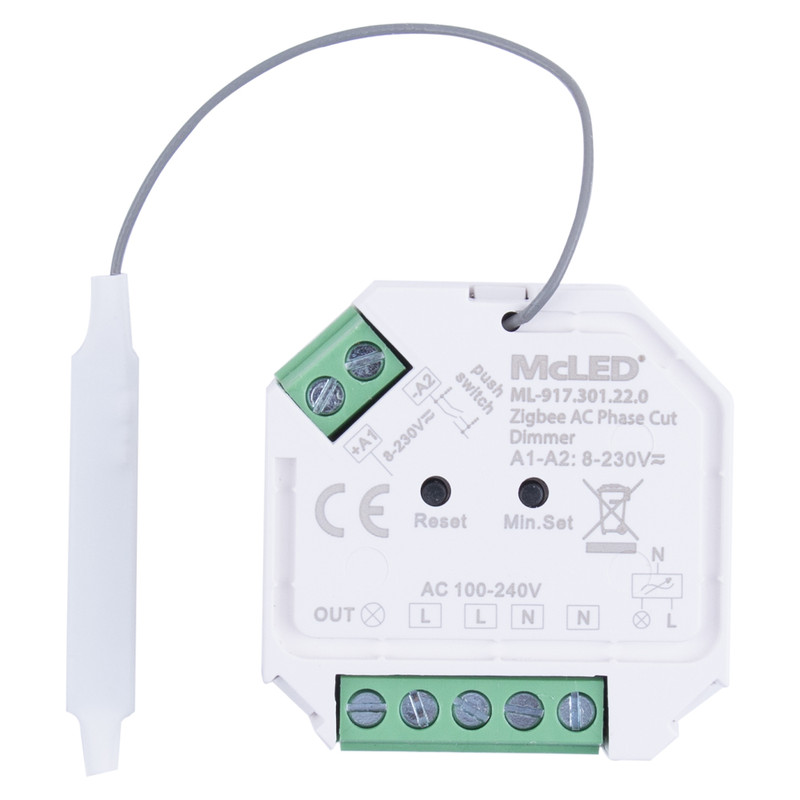 MC LED ZigBee přijímač do krabičky pro stmívání svítidel, max. 400 W/230 VAC