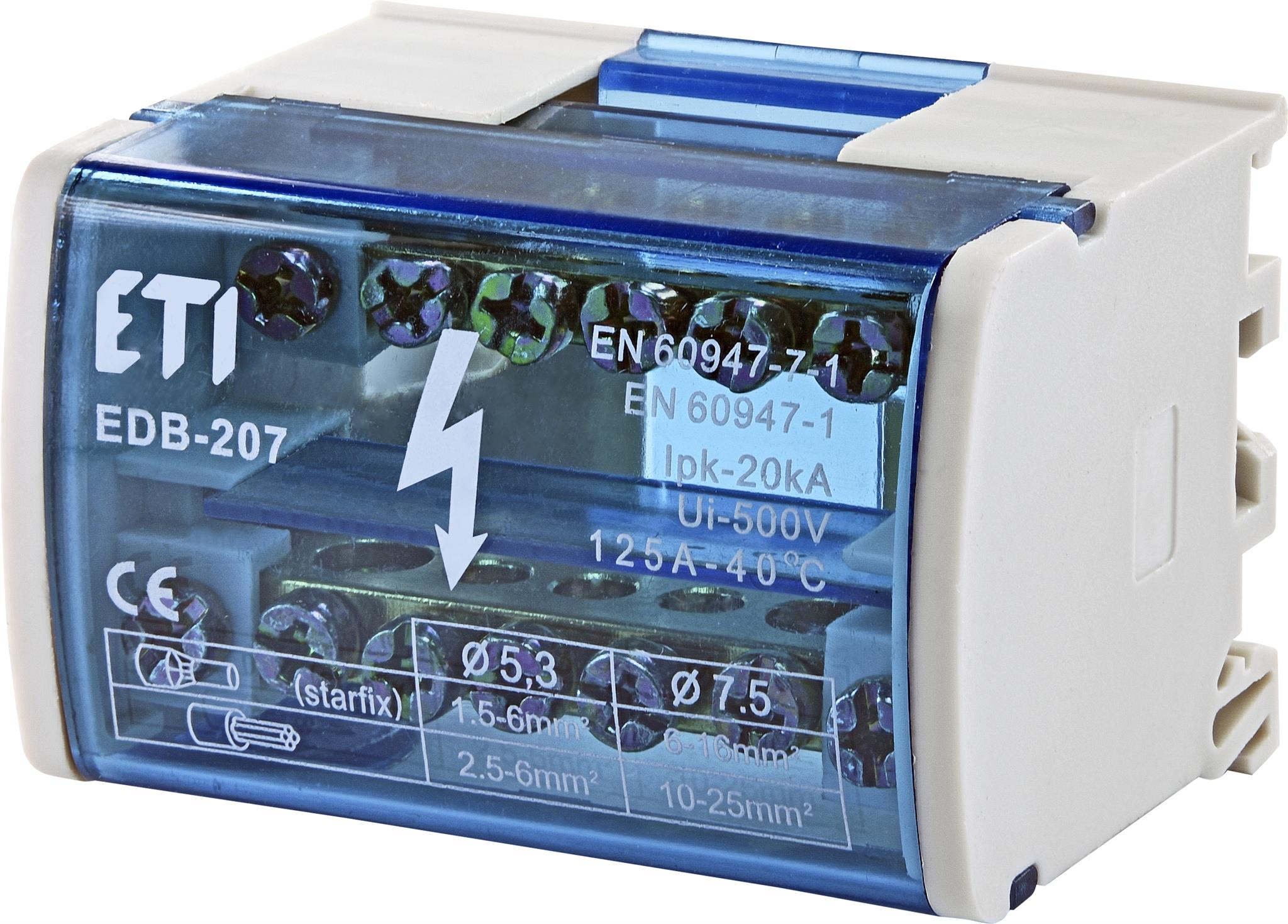 ETI 001102300 distribuční blok, EDB-207