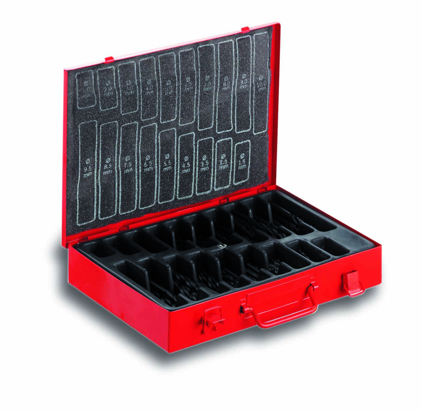 CIMCO 201340 Sada spirálových vrtáků HSS o 1 - 10 mm (170 ks)