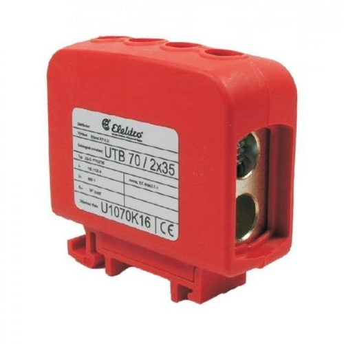 BEČOV U1070K16 Svorka UTB 70/2×35 červená