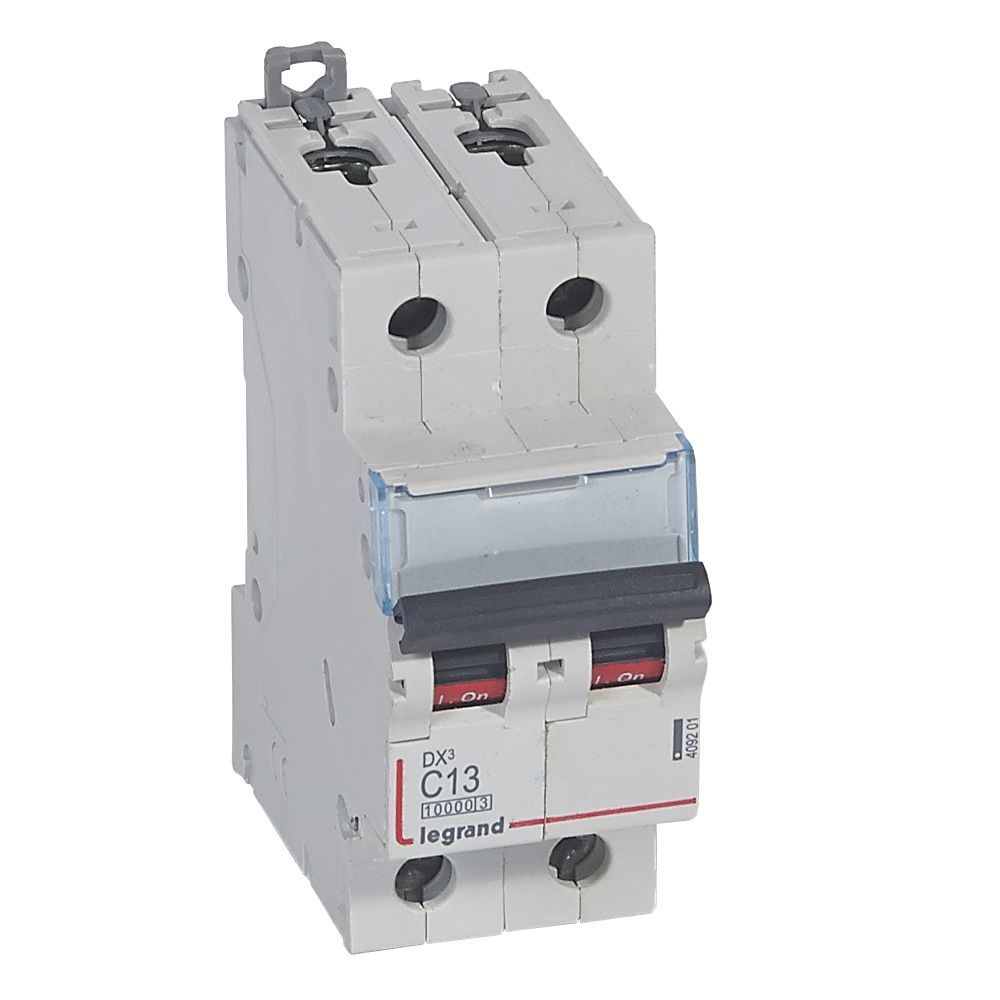 Jistič dvoupolový LEGRAND 409201 DX3 2P C13 10000A/16KA