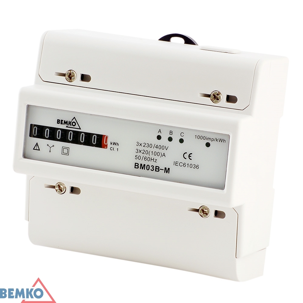 DAM elektroměr 3 fázový 20 (100)A BM03B-M