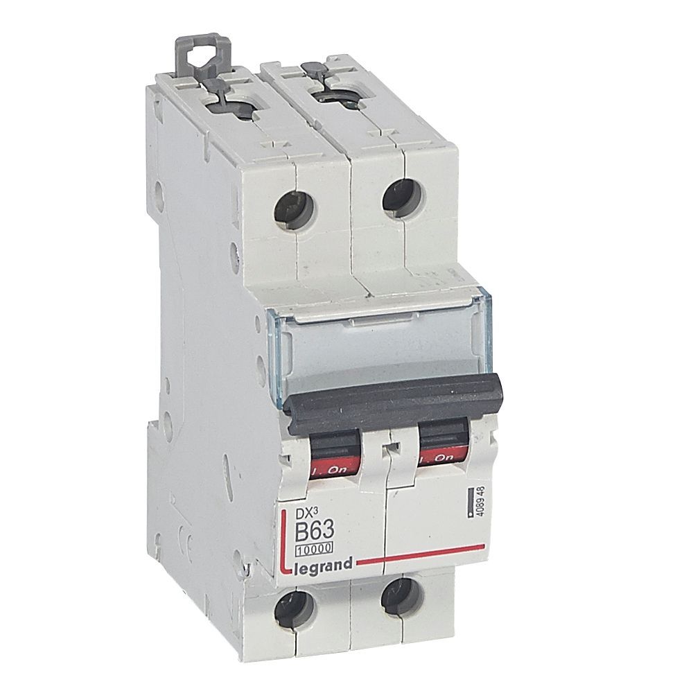Jistič dvoupolový LEGRAND 408948 DX3 2P B63 10000A/16KA