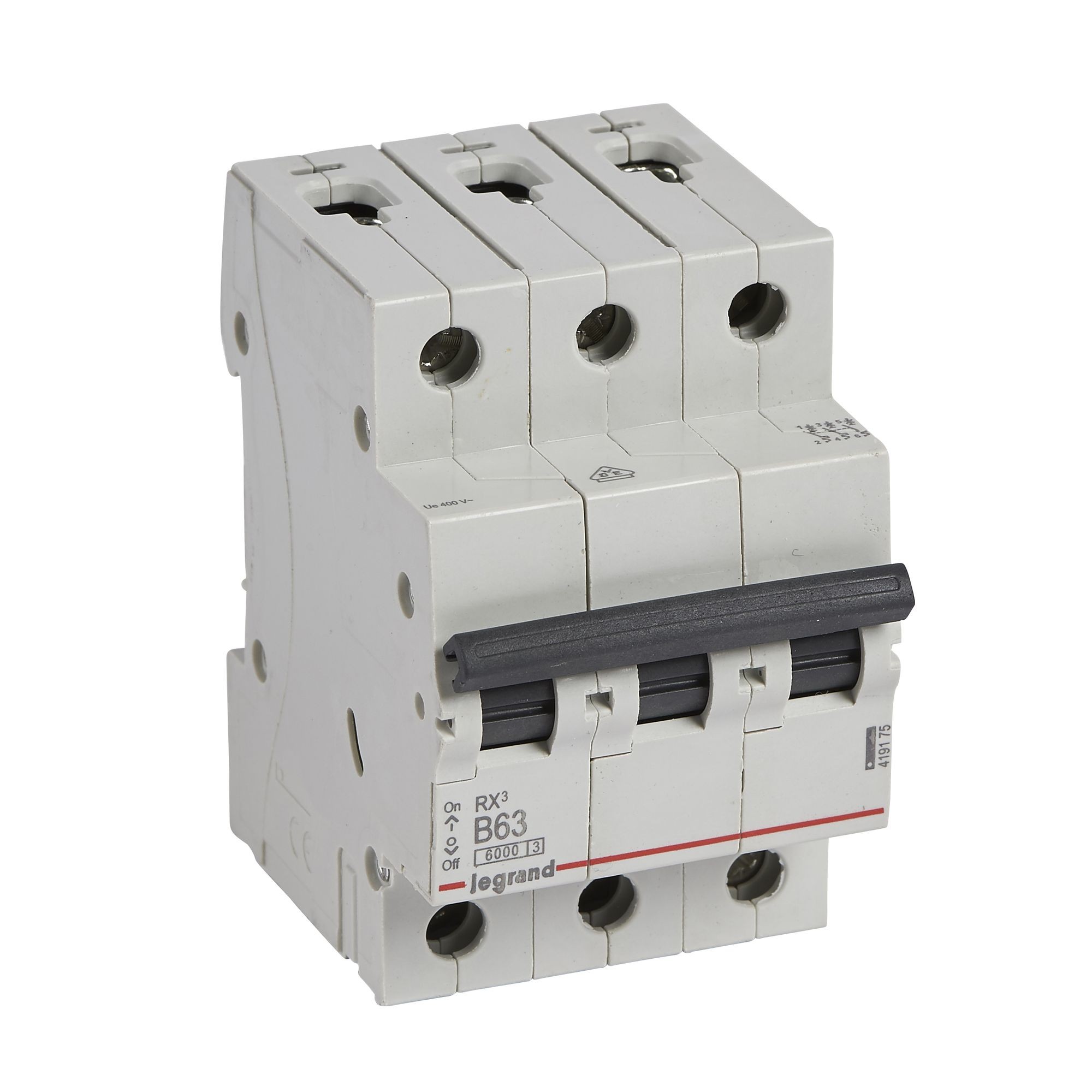 Jistič třípolový LEGRAND 419175 RX3 3P B63 6000A