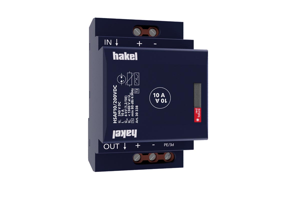 HAKEL 30338 HSAF10/200VDC SPD typ 3 s VF filtrem DC