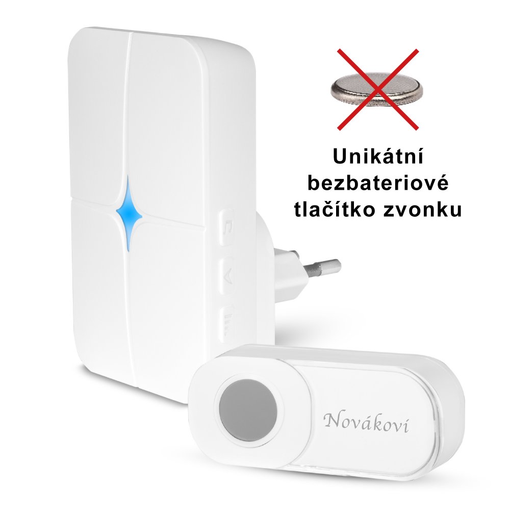 ELB 0029 BZ30 Bezdrátový síťový zvonek přijímač -1ks / vysílač 1ks    Přijímač - napájení 230V AC /