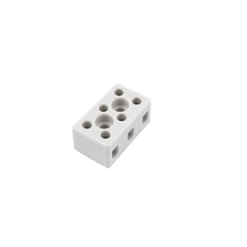 EL 1002560 Svorkovnice keramická AK 3/6 BI (2-403-3), 3pól., 3x6mm2, 24A, T350, porcelánová (bílá)
