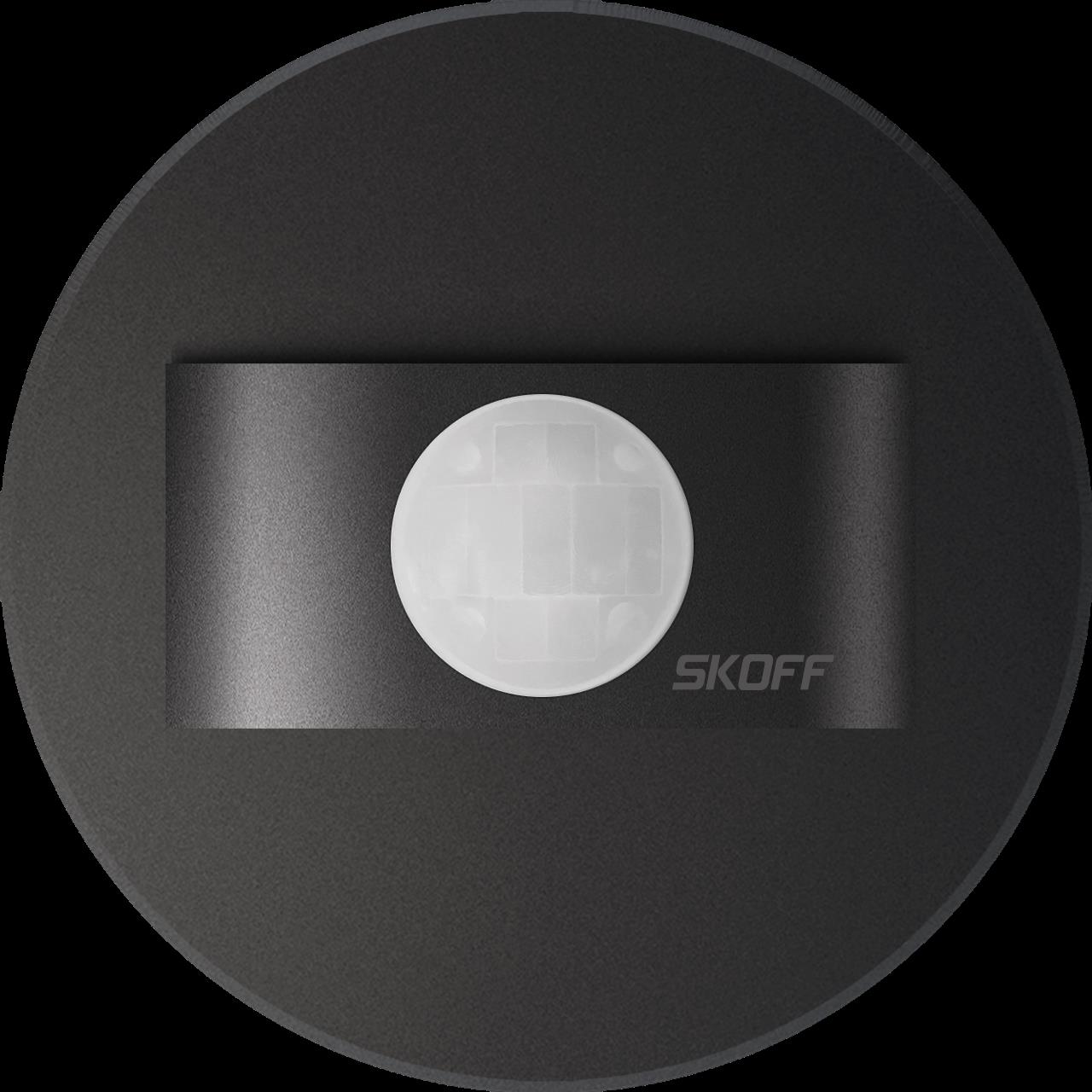 Orientační LED svítidlo SKOFF Rueda s PIR senzorem 0,2W 10 V DC IP20 černá