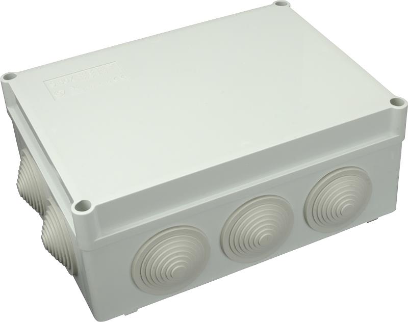 SEZ S-BOX 706 SK Krabice 380x300x120 mm, 12 kruhových průchodek, IP 55