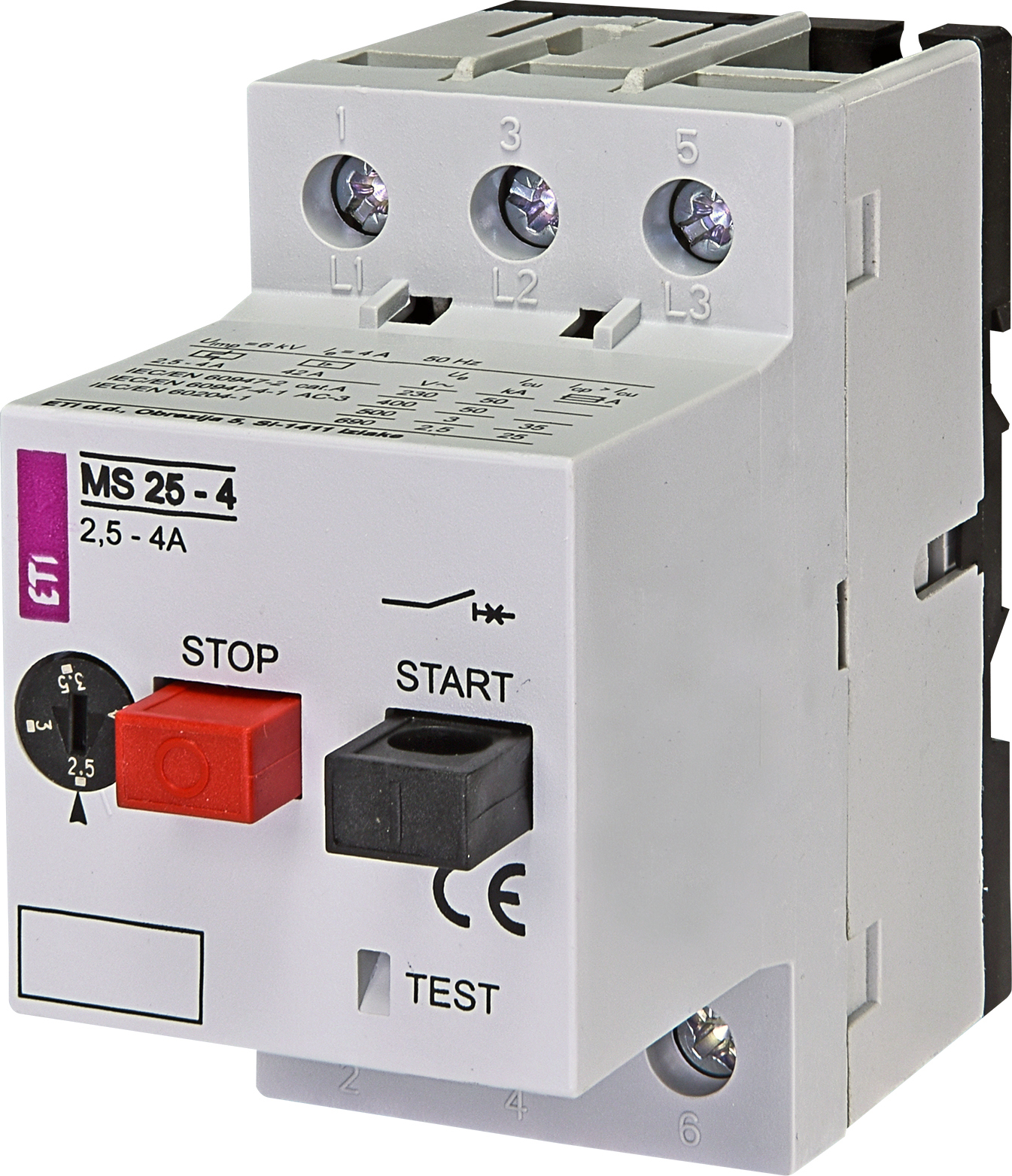 ETI 004600080 motorový spouštěč, MS25-4
