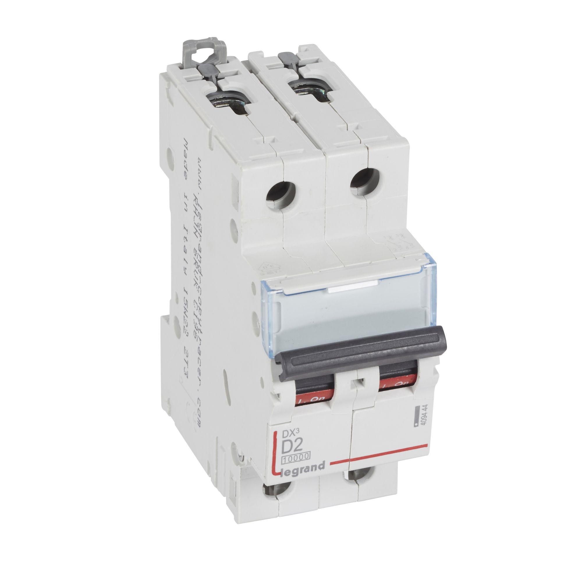 Jistič dvoupolový LEGRAND 409444 DX3 2P D2 10000A/16KA