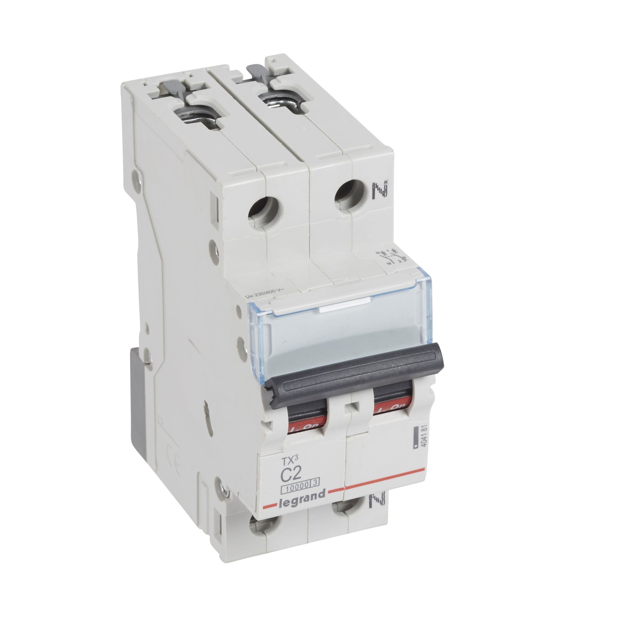 Jistič dvoupolový LEGRAND 404181 TX3 1+N C2 10000A