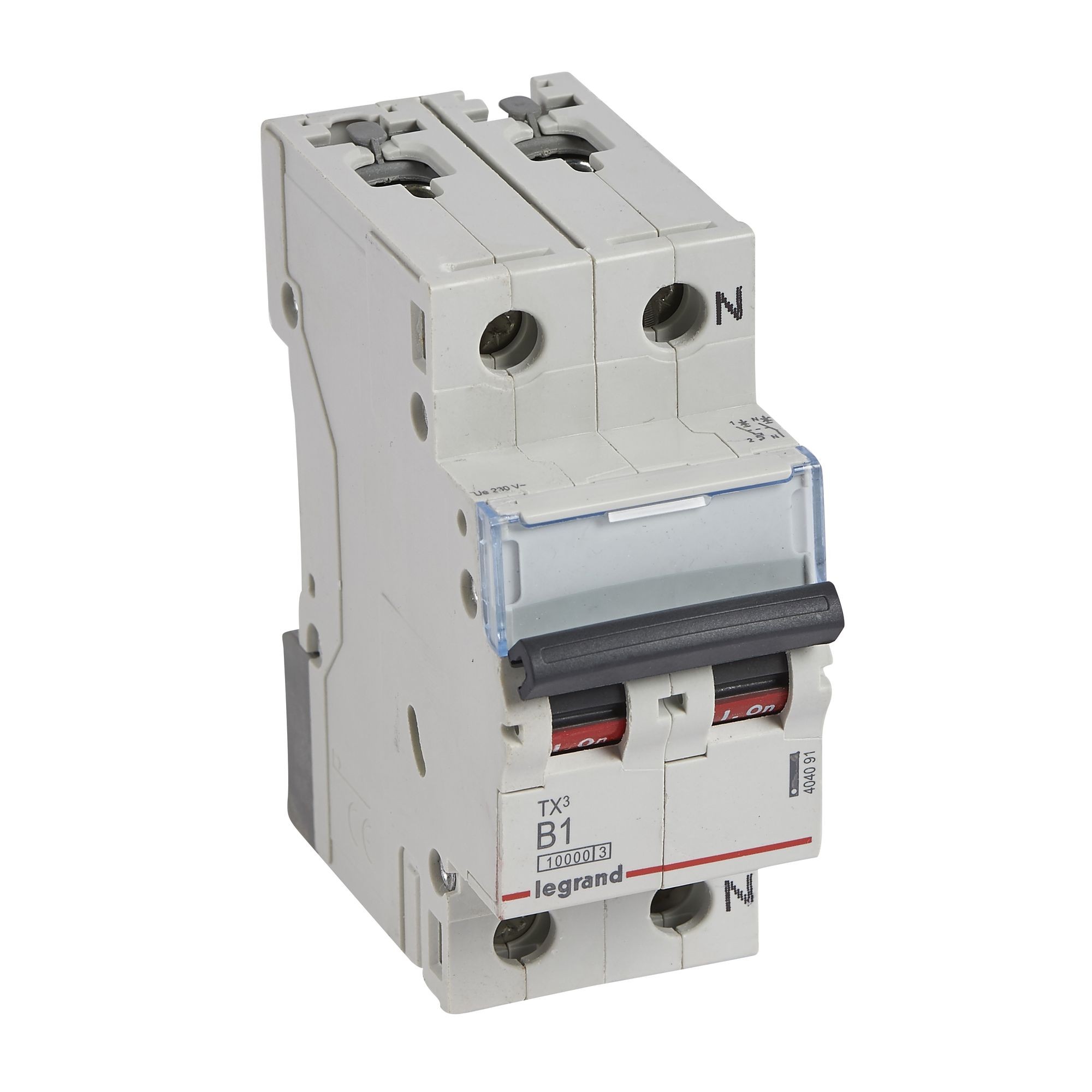 Jistič dvoupolový LEGRAND 404091 TX3 1+N B1 10000A