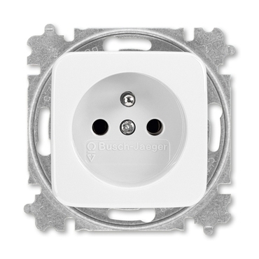 ABB 5519B-A02347 B Zásuvka jednonásobná chráněná, s bezšroub. svorkami Zdravotnictví