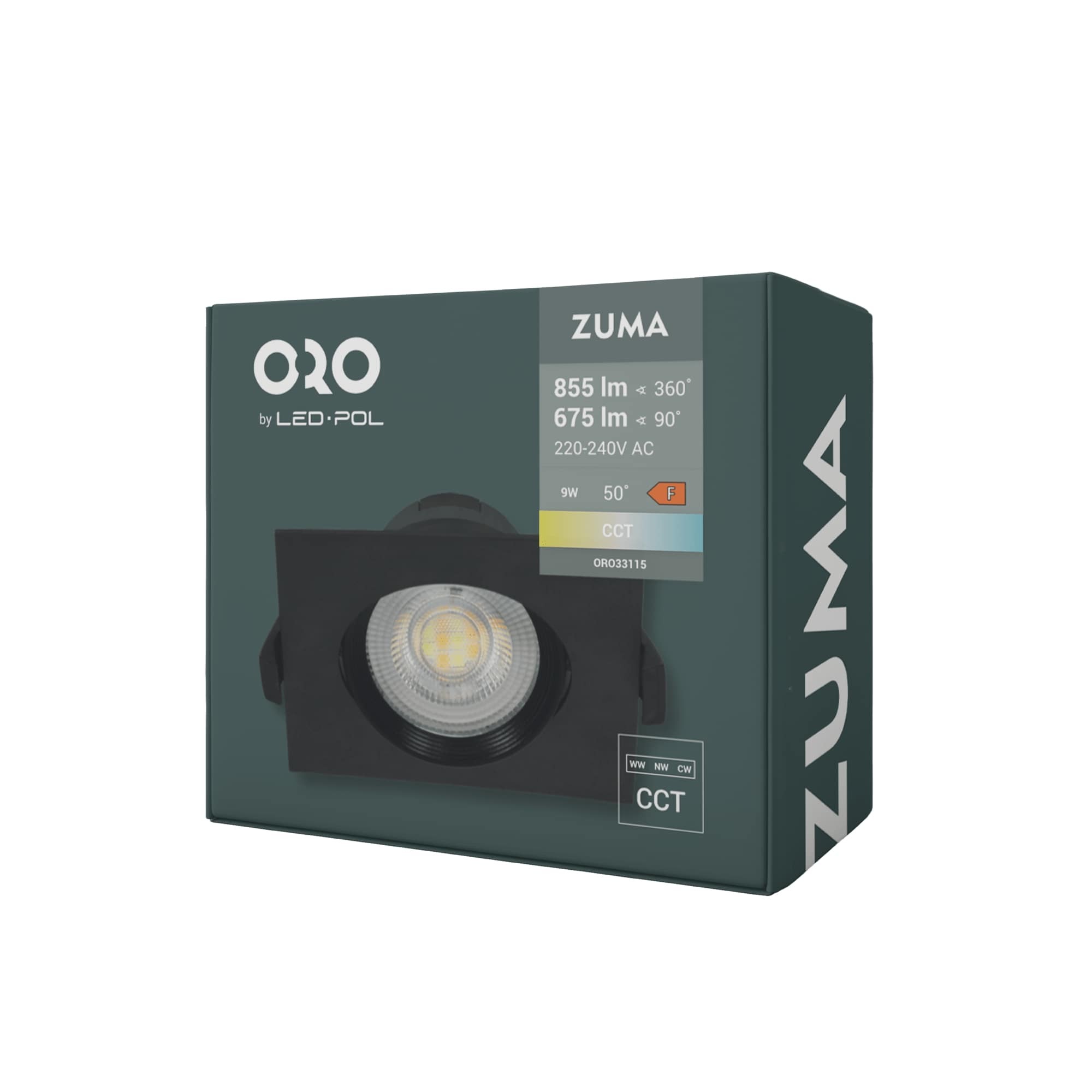 Zápustné bodové LED svítidlo LED-POL Zuma LED S 5W CCT B
