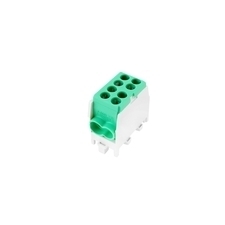 EL 1006513 Svorkovnice rozbočovací HLAK 25 1/2 M2, 100A, 1pól., AL/CU, IP20, zelená, na DIN /2080138