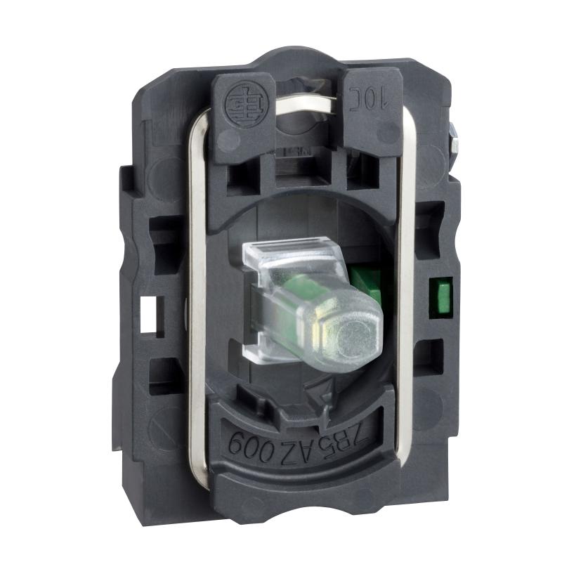 SCHN ZB5AW0B11 Polosestava objímky, 1 Z, 24V, bílá