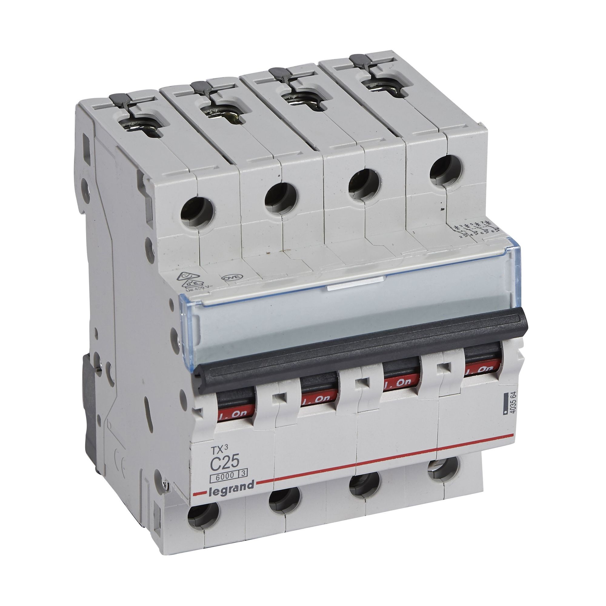 Jistič čtyřpolový LEGRAND 403564 TX3 4P C25 6000A