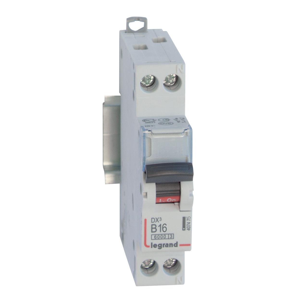 Jistič dvoupolový LEGRAND 407475 DX3 1P+N B16 6/10KA