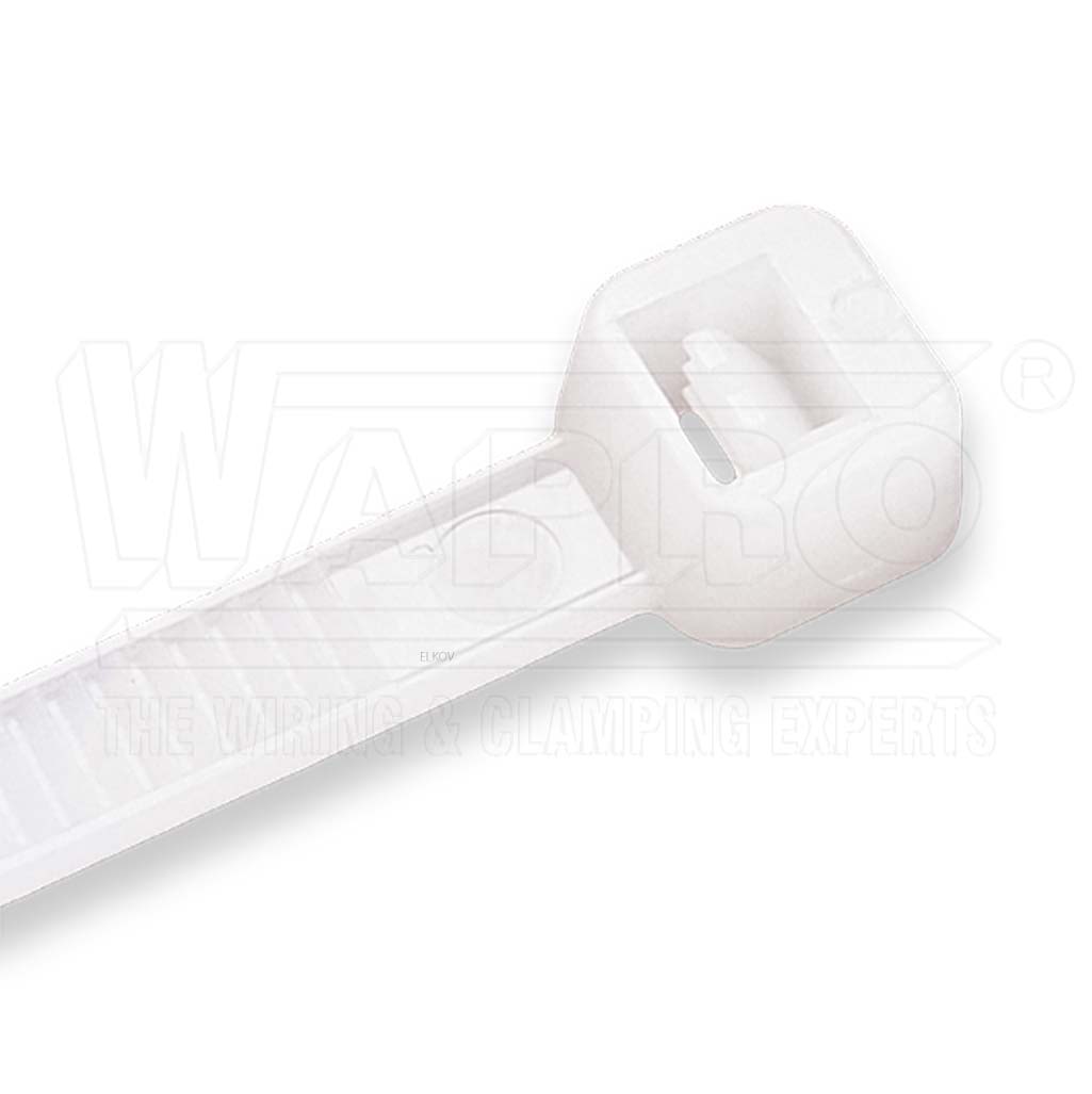 wpr2575 WT-INT-100MC vázací pásky s vnějším ozubením INLINE, 103 x 2,5 mm, přírodní