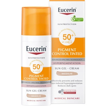 Emulze na opalování na obličej Sun Pigment Control Tinted SPF50+ medium 50 ml