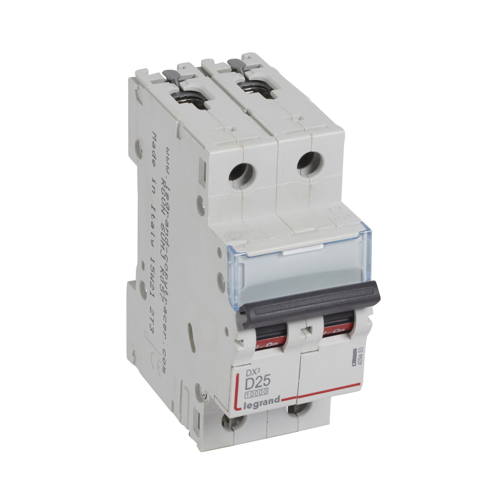 Jistič dvoupolový LEGRAND 409453 DX3 2P D25 10000A/16KA
